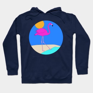 Pink Flamingo Testing the Waters Hoodie